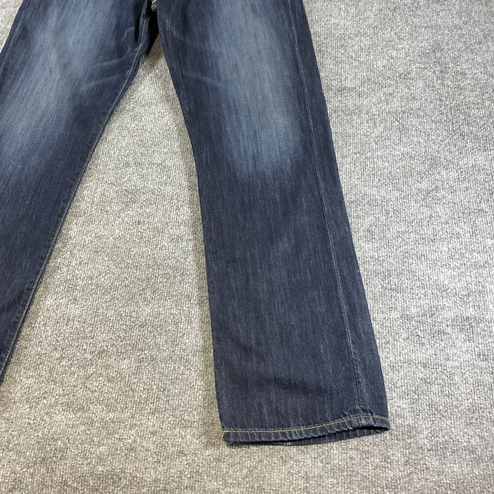 Lucky Brand 221 Original Straight Mens Jeans 34x32 Dark Wash Stretch Denim Pants